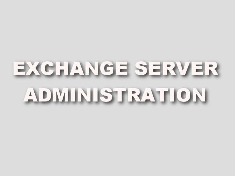 formation Exchange Server Administration